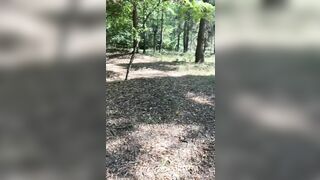 Ejaculation flash for a angel tanning at the sun