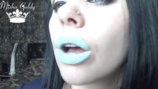 My nice-looking blue lipstick