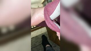 Fantastic Step Mamma Gwen Humours Your Weird Lascivious Foot Fetish: Hawt Enjoyable Perspired Slipper Play