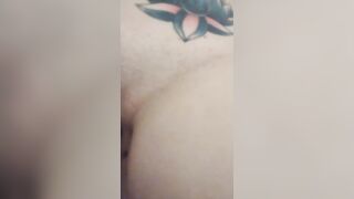 Shy Cutie Constrained Of Me Filming Her Pink Vagina With Cum Trickling Without It