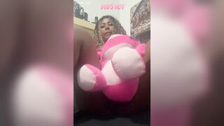 wicked little ebony gal showing off