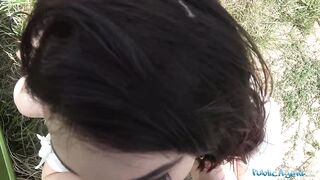 Public Agent Hawt Darksome Haired mother I'd like to fuck screws stranger for money