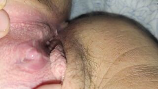 Teen secretly masturbates during the time that boyfriend is next to her