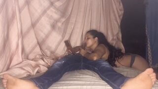 I talk to my lover on the phone whilst touching my partner