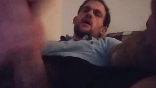 Dad giant pulsating shlong squirts at camera