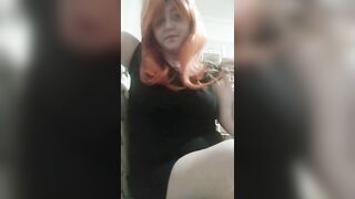 Double amputee entertaining u with her angel