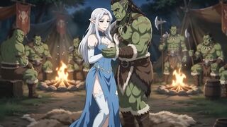 Captured by the Orc Warlord Elf Princess’s Forbidden Night