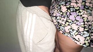 This babe Inadvertently Touches a Stranger's Large Schlong and They Have Sex Right There.