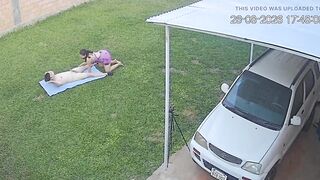 My Neighbour Caught on Camera Sucking an Mature Chap