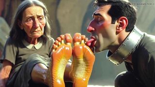 Guy Devoted to Old Womens Feet in Asylum
