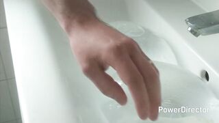 Cumming in massive slime Balls! Sexy cum solo dude