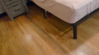 Stepson caught watching stepmom shower