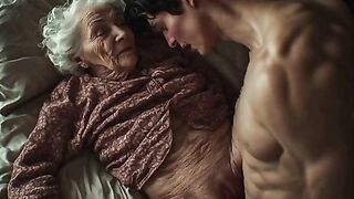 80 year old granny enjoys eighteen year old hard jock - Hunk voice roleplay audio AI Generated
