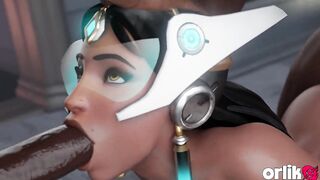 Symmetra Anal Group Sex with 5 Bbcs - CG Overwatch Animated Porn