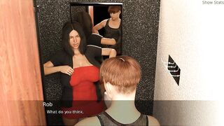 Project Hotwife - Gameplay - Roleplay - Shop Clerk Shows Cloths to Hotwife