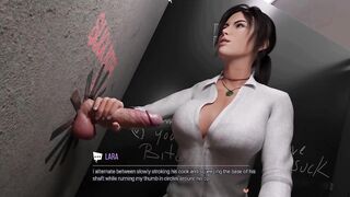 Croft Adventures three Lara Likes SADOMASOCHISM and Large Ebony Weenies and to Tease Other
