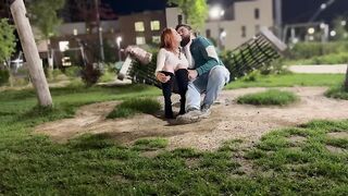 The 1st encounter turned into sex in the building entrance.
