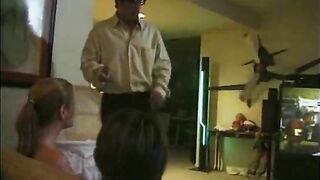 barely legal baby sitters get the father to give 'em his knob!