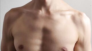 ASMR Hunk mouning doing himself fast to climax