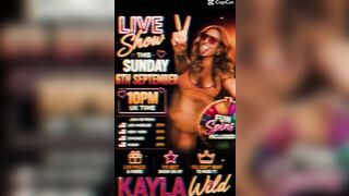 Kayla Goes LIVE Each Week