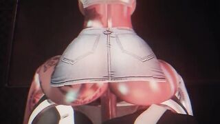Tatted Lalin girl Sucks and Screw BBC on Teach - second life