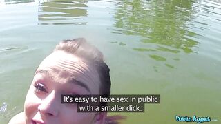 nineteen year old in a bikini banged at the LAKES - Public Agent