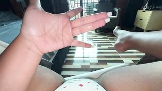 This day I was distracted in anatomy class so I wanted to experiment with my cunt, but I wish one of u to come and screw me indeed wonderful