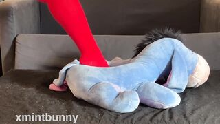 Stepping on a plush thinking it's u