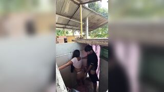 Hawt stepsister calls spouse's cousin from the baths to have sex with her