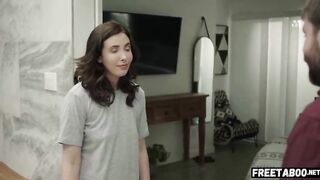 This chab Left Her Alone With His Powerful Ebony Roommate, Her 1st Time To Try BBC