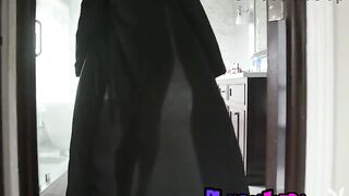 Slender tiny boobs black mother I'd like to fuck Ana Foxxx stripping and posing undressed outdoor