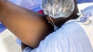 Gynecologist gives his patient a thorough investigation of her pussy and they end up having sex