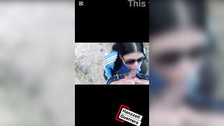 Youthful angel is in the mountains by hooded stranger