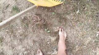 Ribald Feet in the Garden