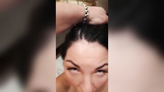 Coarse drooling unfathomable oral job with giant facial cum