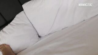 Tattooed Redhead Lalin girl Sucks His Schlong on Her Knees Untill Her Eyes Water