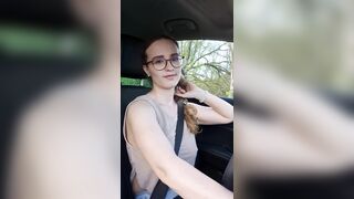 chilling in the car ??