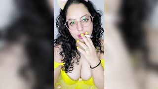 Eddie Queens ft. babyluna939 - Princess Belle Smokin' Fetish, Smoke Oral pleasure and Facial Finish Part 1