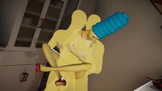 Marge Simpson has an rencounter with 2 dudes