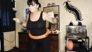 Hula Hoop Weighted Fitness Routine