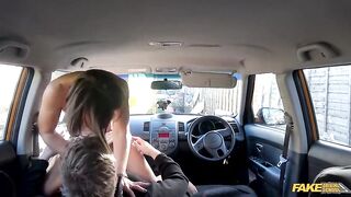 That babe got jealous and wanted to prove this babe was a more excellent aperture - Fake Driving School