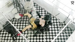 Powerless Rubber Patient gets anal and snatch Treatment during the time that doctors scrutiny