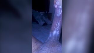 Black Wang Stroked Hard For Load