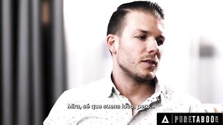PURE TABOO Counselor Codi Vore Seduces Soft Dude In Front Of His Controlling Wife - SPANISH SUBTITLES