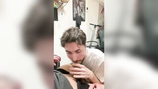 sucking my latin ally jock and making him cum