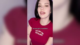 Trans gal teases with her body beneath purple glow ?
