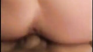 Taut golden-haired amateur bangs a large ramrod