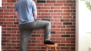 Real Human Hunk Model - Elevated Leg Pose Study - 13min