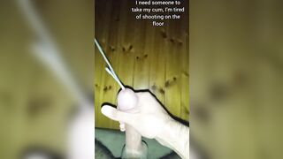 Intensive Couch Solo — Wanking Hard & Shooting Cum on Floor
