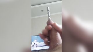 Wang sounding jizz flow close up